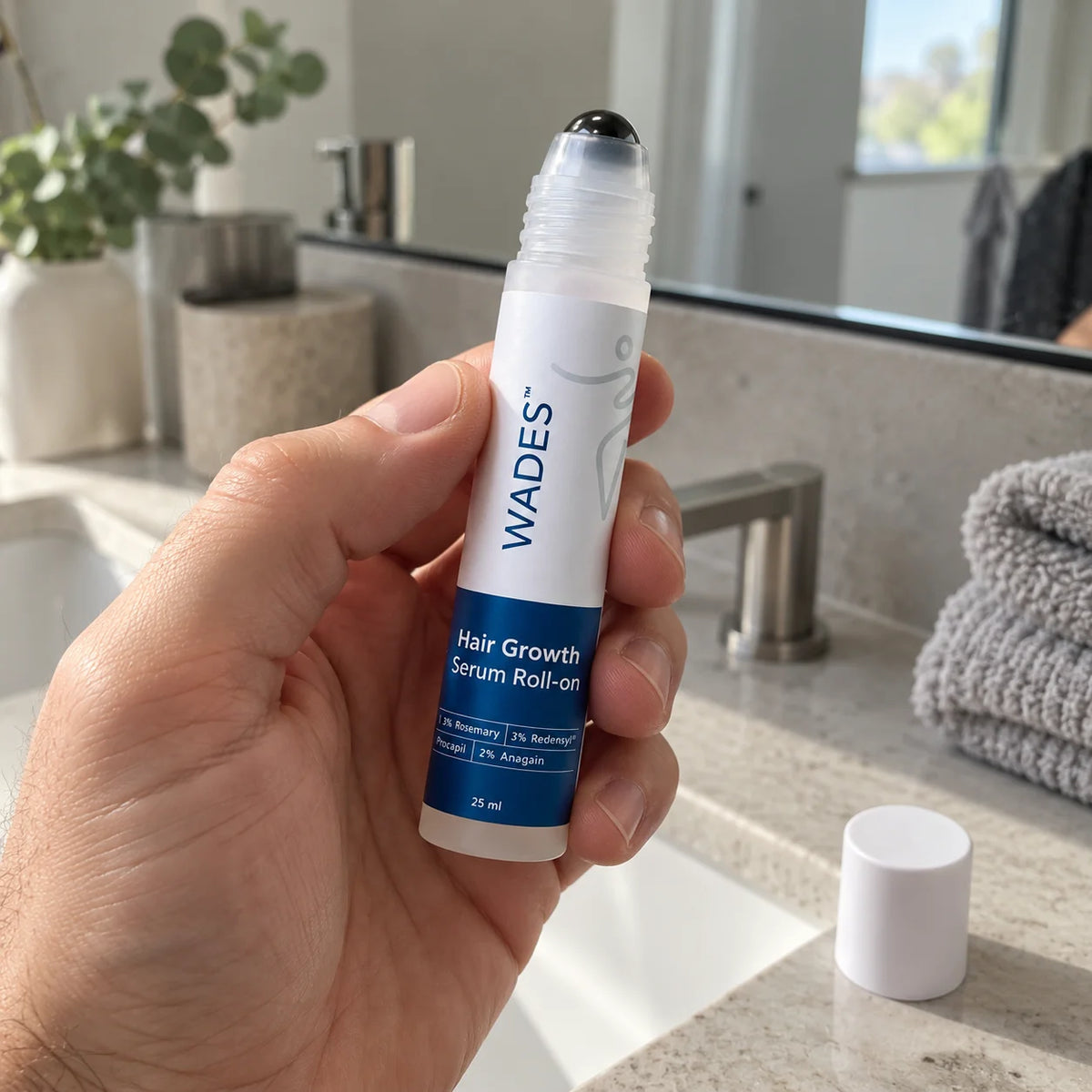 Hiustenkasvuseerumi roll-on – ohuille hiuksille